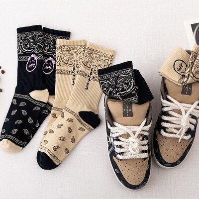 Men socks Travis Scott Skate Crew Socks Men Sport Travis Sco