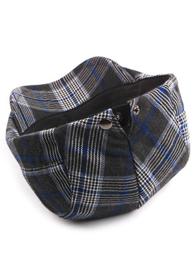 Spring Summer Plaid Newsboy Caps Men Cotton Flat Peaked Cap