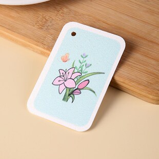 Compressed Pulp Sponge Shaped Color Printed Absorbent Kitche