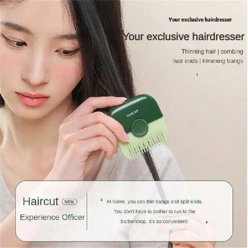 1PCS 2 In 1 Baby HairCut And Hairdressing Comb Trim Bangs