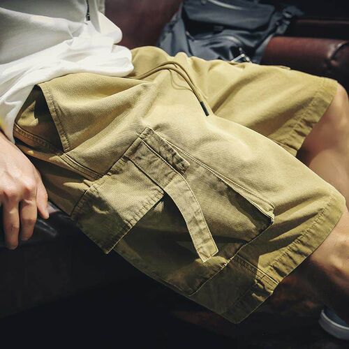 Summer Tooling Shorts Mens Loose teny Bran Ins Casual Five-