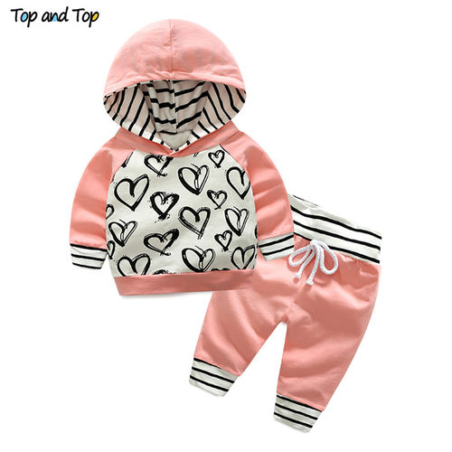 Top and Top Fashion Cute Infant Newborn Baby Girl Clothes Ho