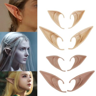 Halloween Elf Ears Latex Simulation Ears Props Fairy Angel C