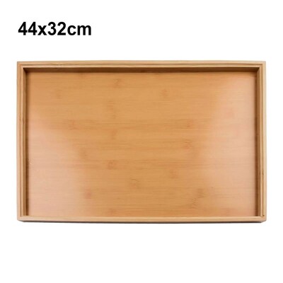 Bamboo Wooden Rectangular Serving Tray Tea Cup Trays Tablewa