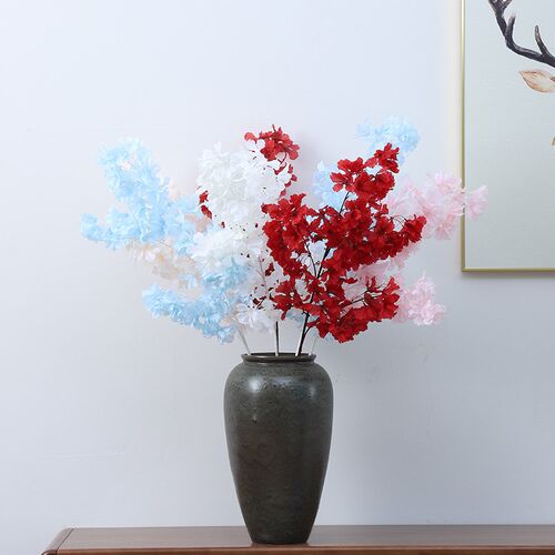 90cm Silk Hydrangea White Branch Drifting Snow Gypsophila  A