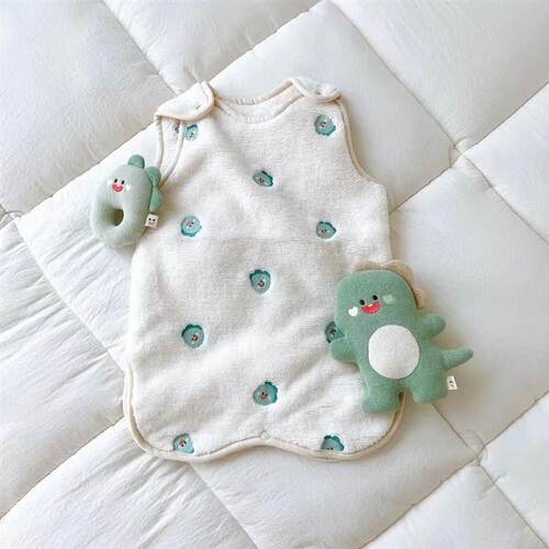 Cartoon Baby Sleeping Bag Thick Baby Blanket Soft Anti-kick
