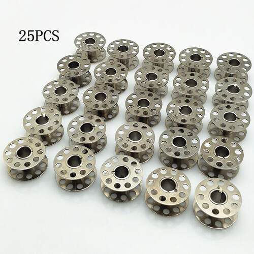 10-25PCS Stainless Steel Metal Bobbins Spool Sewing Craft To