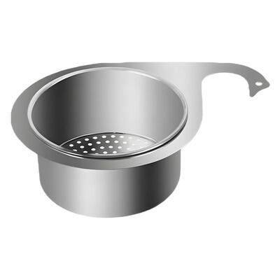 Stainless Steel Draining Basket, Kitchen Sink Hanging Rack,
