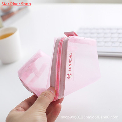 Transparent Stationery Bag Exam Special Student Net Yarn Pen
