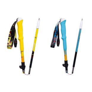 开拓者202新款儿童折叠登山杖 超轻外锁可伸缩手杖 旅行装备