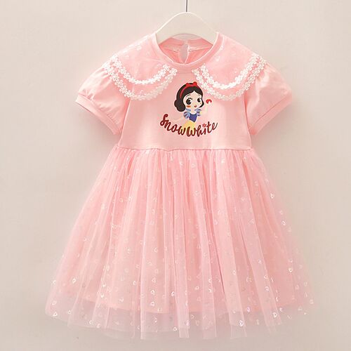 Girls Dress  Snow White Summer Baby Clothes Kids Dresses Pri