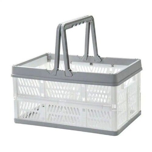 Handle Storage Portable Folding Food Basket Picnic Desktop