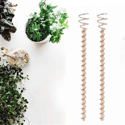 2/6Pcs Garden Stakes with Electroculture Copper Antenna