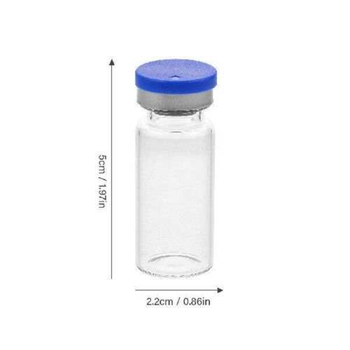 20 Pcs Glass Vial Bottle Freeze Dried Powder Headspace Vial