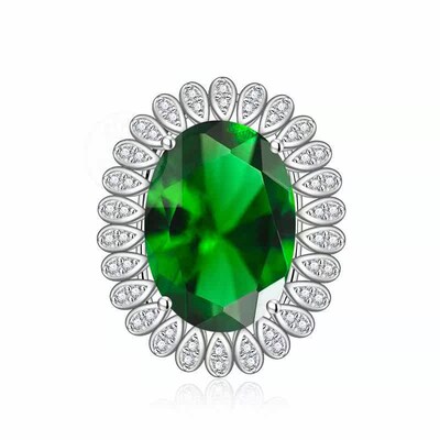 -Oval imitation ruby tourmaline gemstone color gemstone open