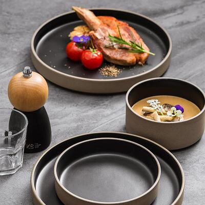 piece set household ceramics dinner bowls plates dish no