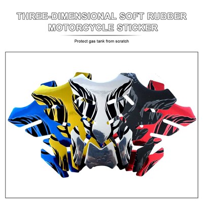 1pc Motorcycle Tankpad er Fishbone 3D Tank Pad ers Oil Gas P