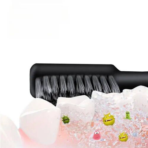 Portable Compact Charcoal Folding Toothbrush - Perfect for T