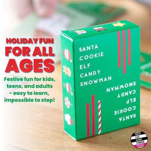 Santa Cookie Elf Candy Snowman Christmas Edition Card Game