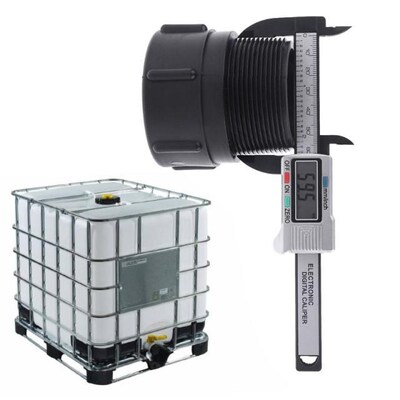 1000L IBC Tote tank Garden Hose heavy duty BSP adaptor barre