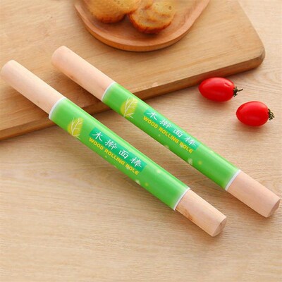 Kitchen solid wood rolling pin, non-stick wooden dough rolle