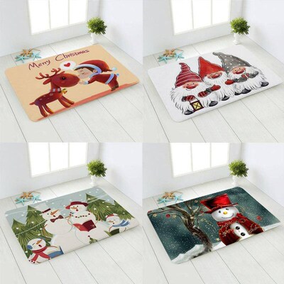 Christmas Bedroom Entrance Door Mat Home Floor Decoration Ki