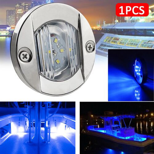 1pcs 12V Marine Boat Lights Transom LED Stern Light Round AB