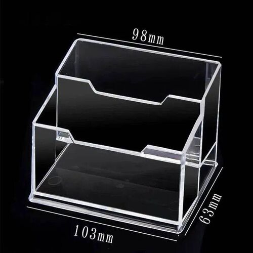 1pcs Clear Desk Shelf Box Storage Display Stand Acrylic Plas