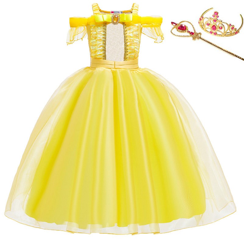 Girls Summer Elsa Anna Flower Dresses Dress Up Clothing Baby图片