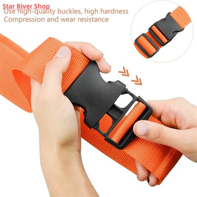 Adjustable Nylon Lock Travel Luggage Straps Belt Protective