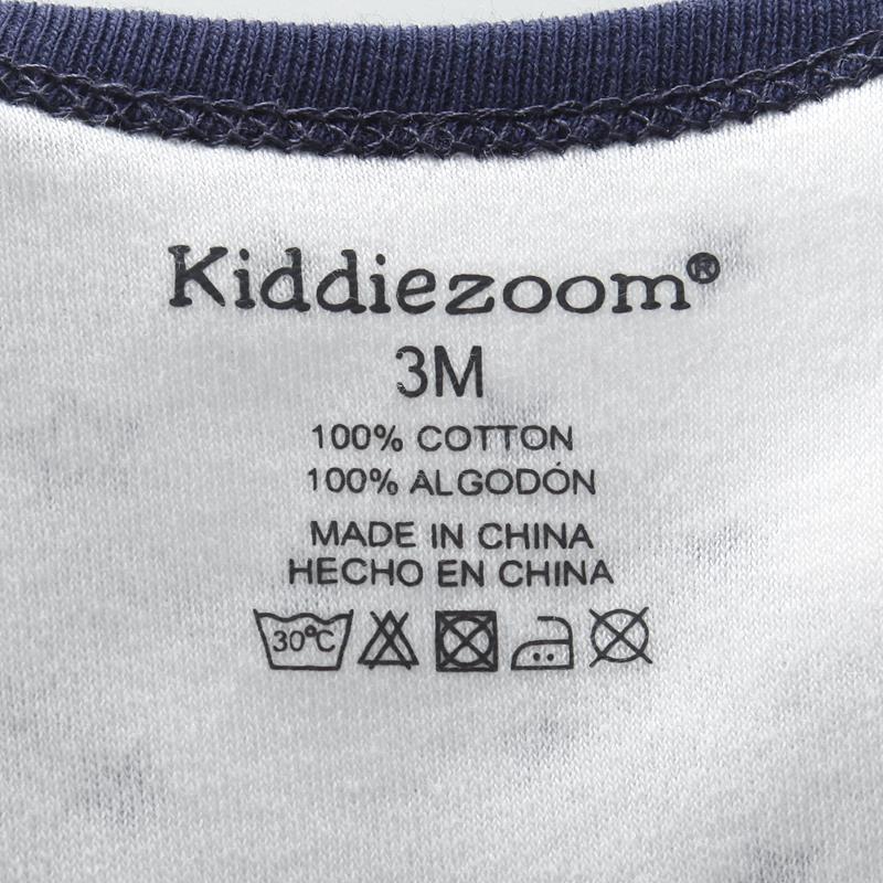 Newborn Summer Baby Rompers Cotton Short Sleeves Print Infan图片