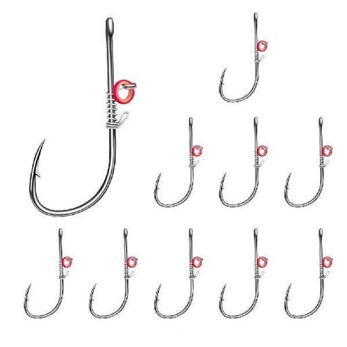 10Pcs Live Shrimp Bait Hooks Fishing Hooks-Live Shrimp