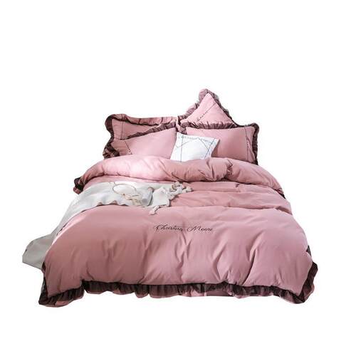 Fourpiece cotton wash cotton girl heart cotton bedding Nord