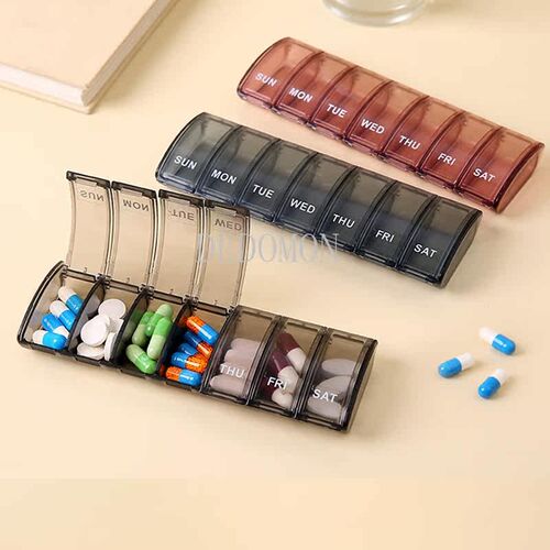 7 Grids Pill Box 7 Days Weekly Pill Case Medicine Tablet Dis