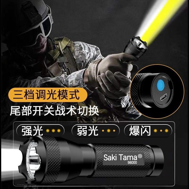 5000LM Zoomable XM-L T6 LED Flashlight Torch Light手电筒图片