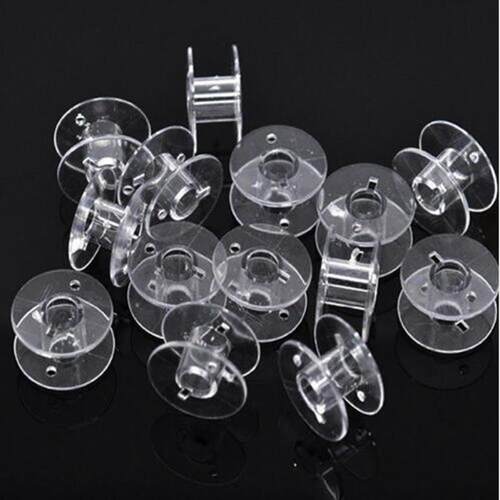 25Pcs Clear Sewing Machine Bobbins Spools Empty Bobbins Spoo