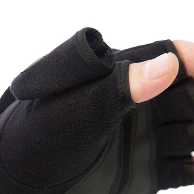 Winter warm Gloves Fingerless Convertible Thermal Mittens Gl