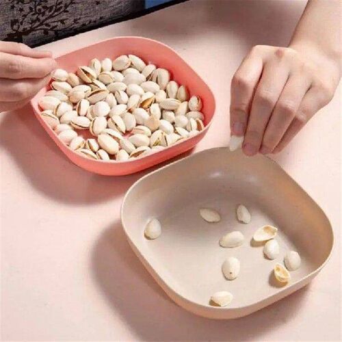 Spit Bone Dish Wheat Straw Dishes Home Snack Dim Sum Plate