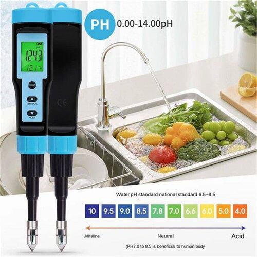 Food PH Meter 0.00-14.00PH High Accuracy Temp PH Tester
