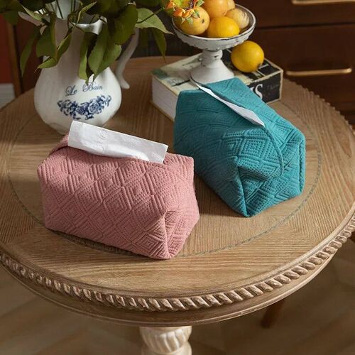 Nordic Imitation Hemp Tissue Box Tissue Set Cloth Drawing Pa