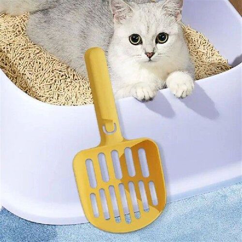 Litter Scooper Ergonomic Handle Non-stick Cat Box Scooper