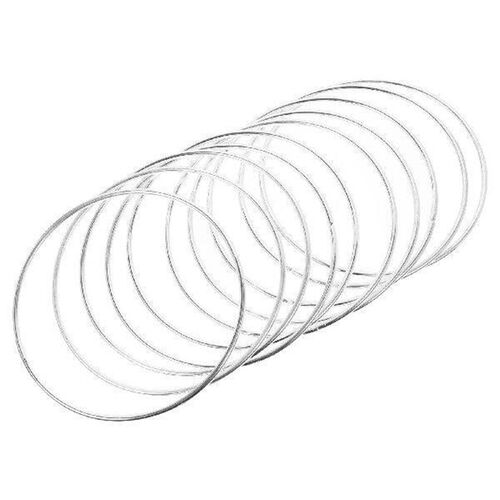 10 Pcs Simple Dreamcatcher Round Metal Ring Plating Ring