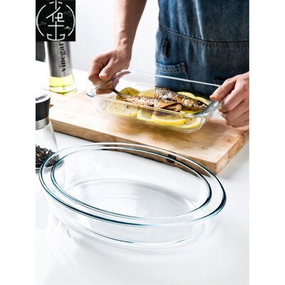 dinner bowls plates dish glass heat resistant baking oven