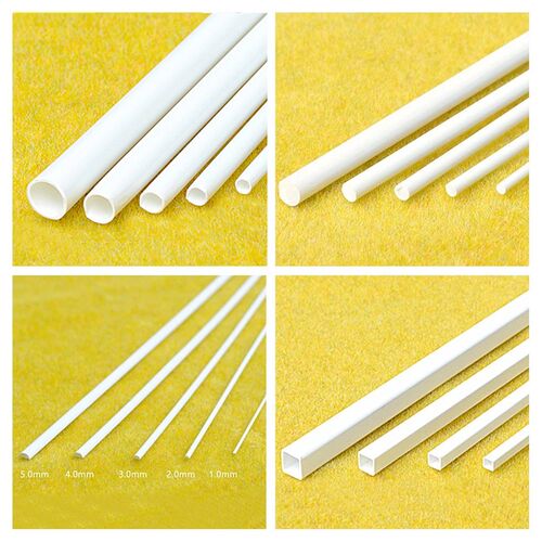 10pcs DIY handmade building model material plastic pipe rod