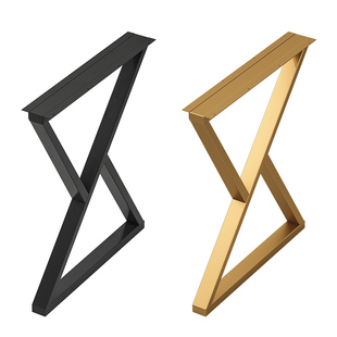 定制单边吧台桌腿支撑腿办公会议电脑桌茶桌书桌茶几脚金属支架