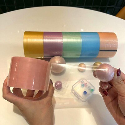 Adhesive ball tape Large novice pearl widened tape student