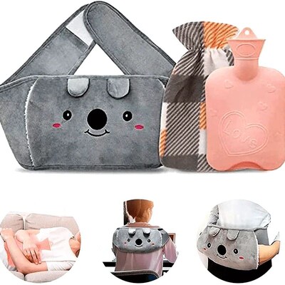 Waist Hot Water Bag Plush Hand Warm Bag Hot Water Bottle Sof