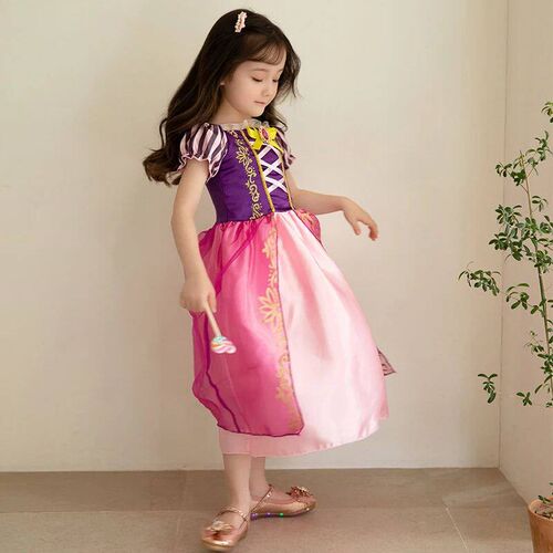 Girl Rapunzel Costume Birthday Party Tangled Magic Hair Prin