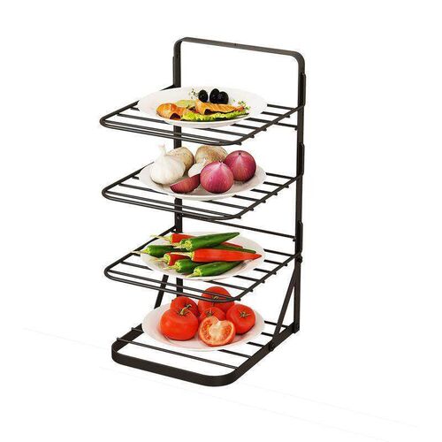 Kitchen Vegetable Storage Rack Vegetable Artifact Foldable