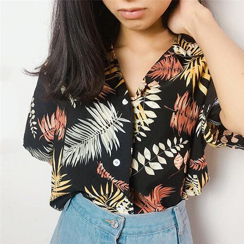2020 Womens Chiffon Top Women Casual One size Blouses Female